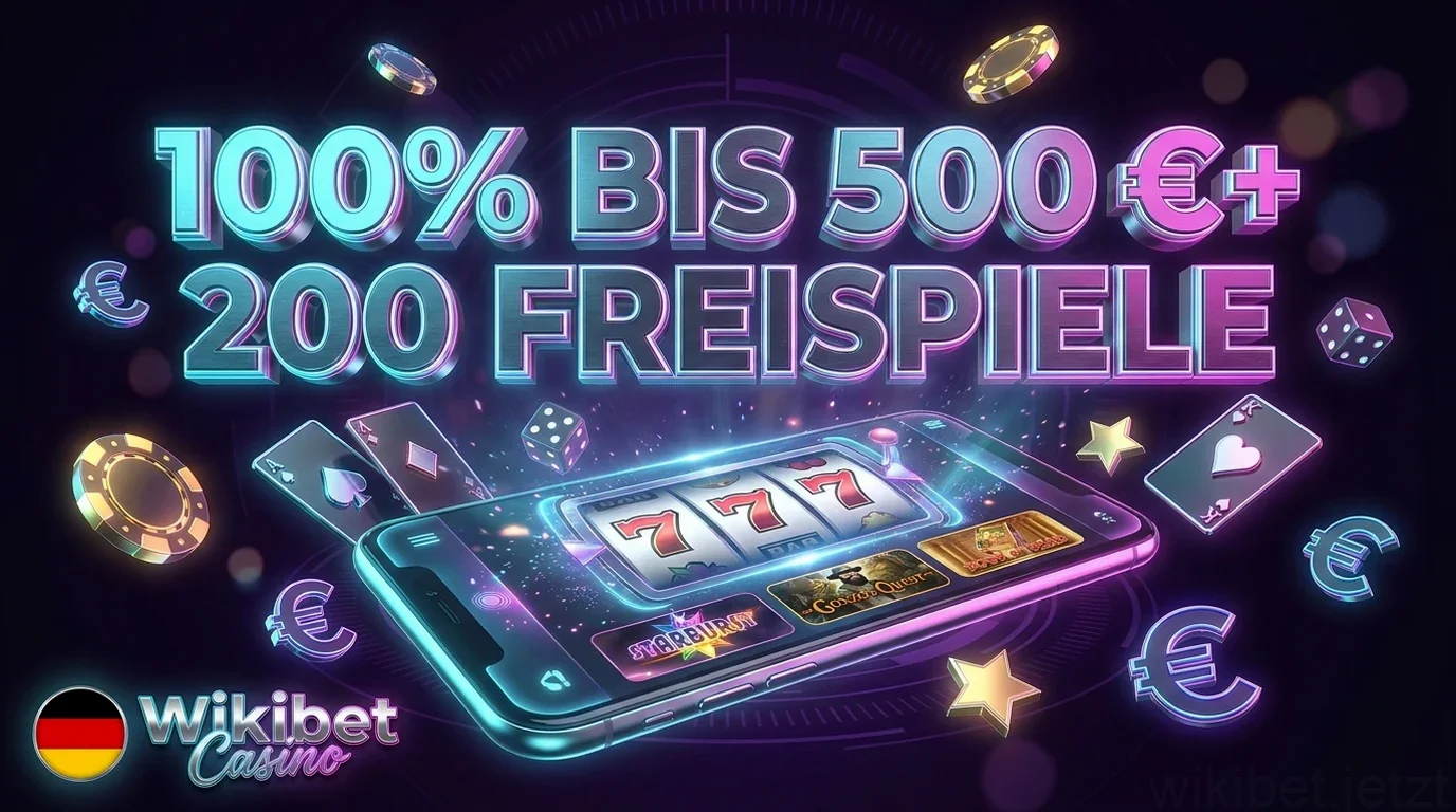 100% bis 500 €+ 200 Freispiele
